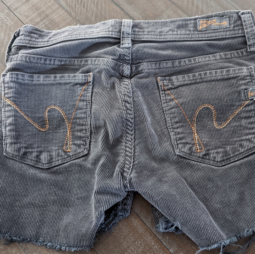 Women's Citizens Corduroy Cutoff Shorts Low Rise